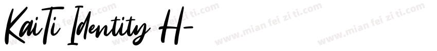 KaiTi Identity H字体转换